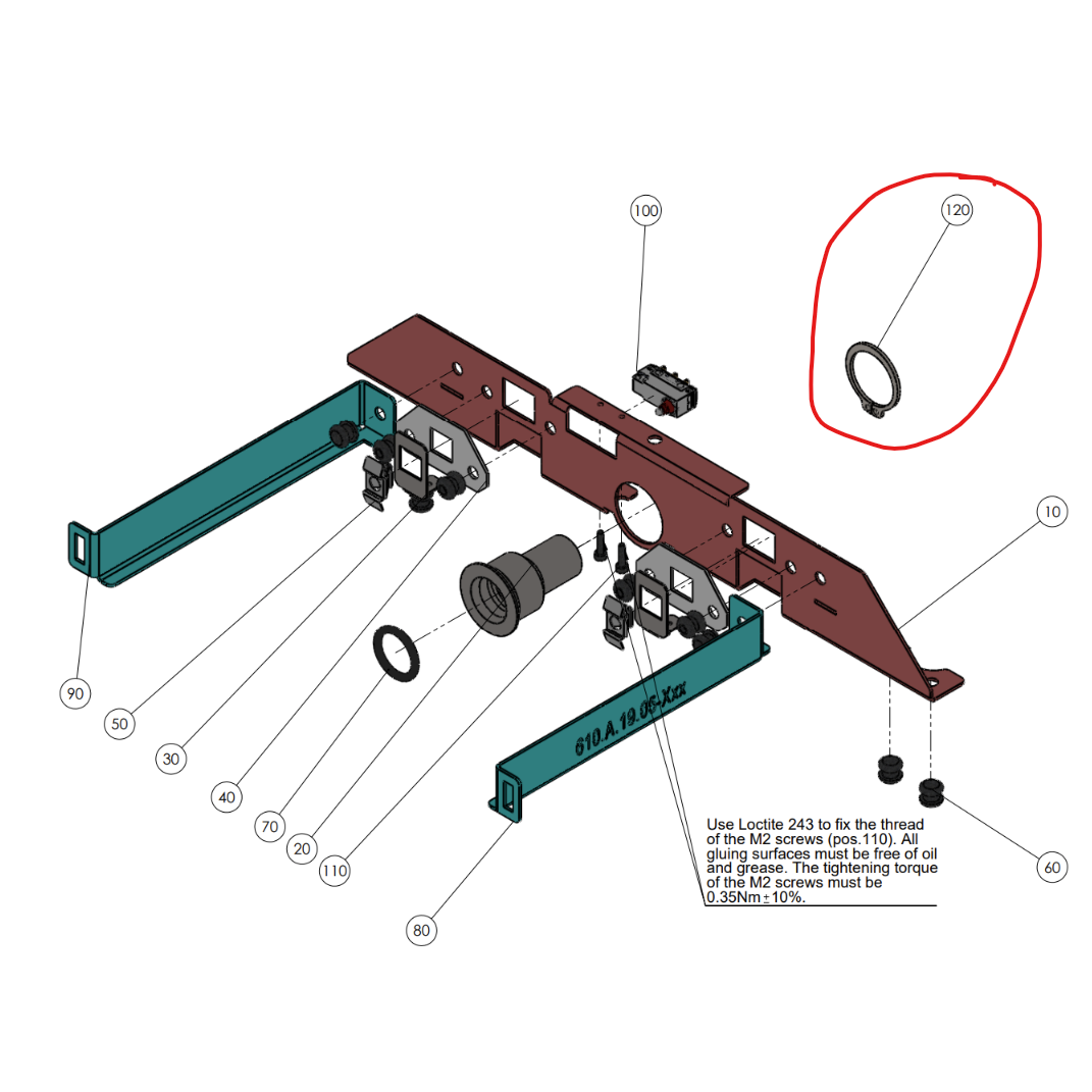 Sicherungsring der Tropfschale
