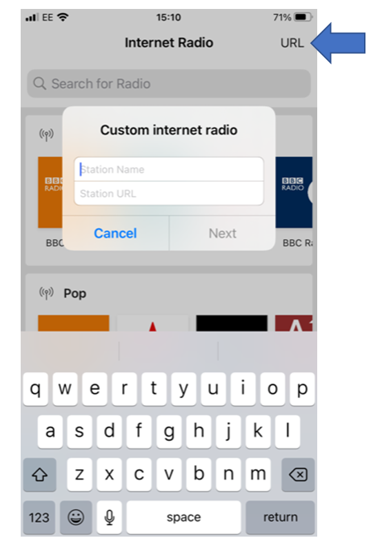 How do I assign radio stations as presets in the StreamMagic app?