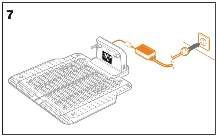 The LED light on the charging base does not turn on WR235