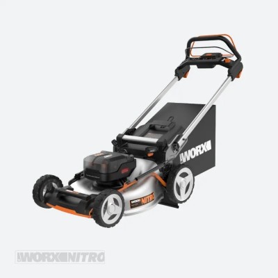 (WG753) NITRO 40V CORDLESS 21" SELF-PROPELLED LAWN MOWER WITH BRUSHLESS MOTOR AND REAR WHEEL DRIVE