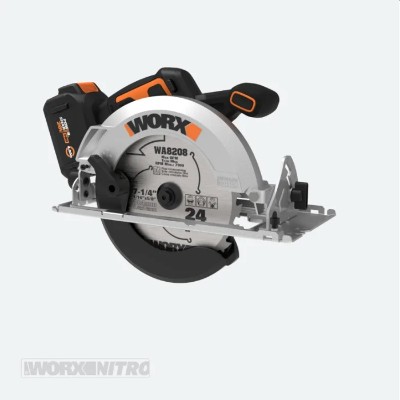 (WX520L) NITRO 20V POWER SHARE 7.25" CORDLESS CIRCULAR SAW WITH BRUSHLESS MOTOR