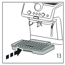 At the end of descaling the appliance requests a further rinse