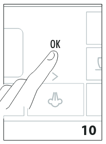 Message EMPTY CIRCUIT FILL CIRCUIT HOT WATER Water delivery