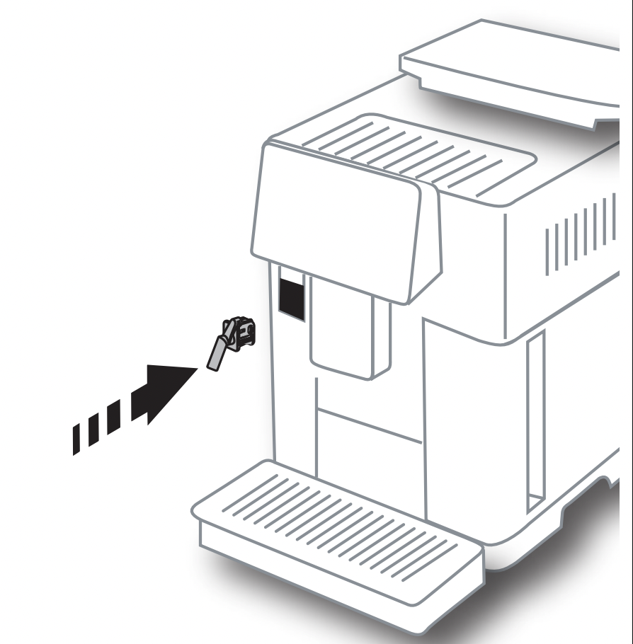 How to install the water softener filter on your De'Longhi Magnifica S ECAM  23.260 coffee machine 