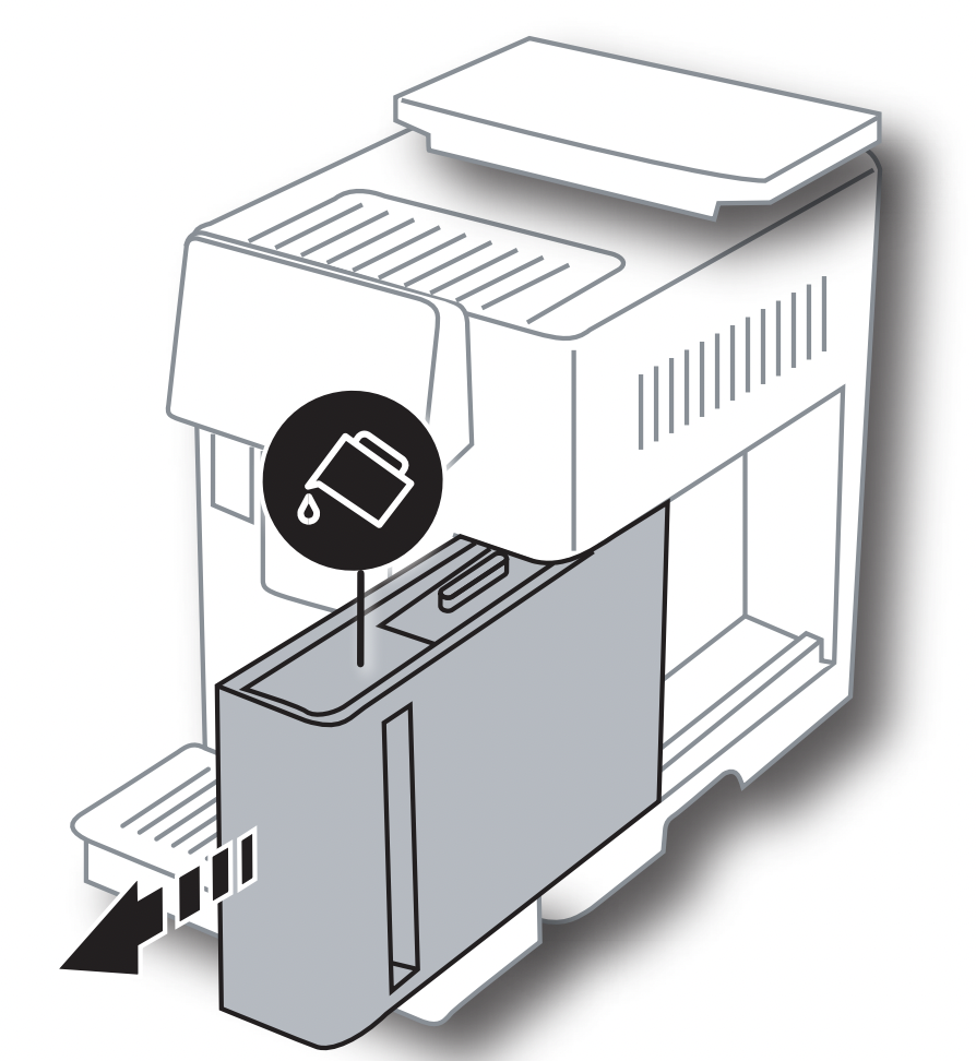 Message Replace water softener filter. Press