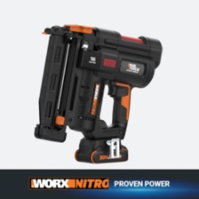 (WX841L) NITRO 20V 16GA BRUSHLESS FINISH NAIL GUN